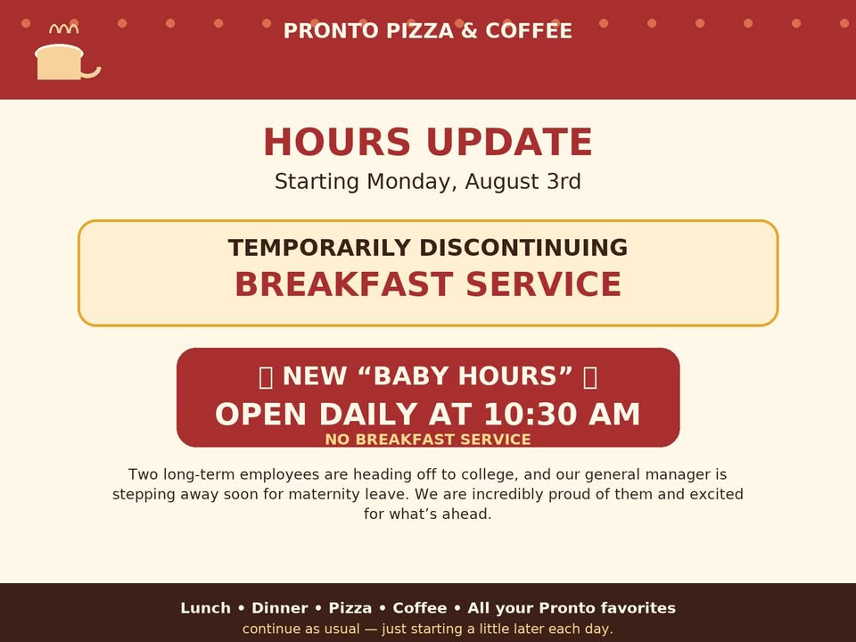 Pronto Pizza & Coffee